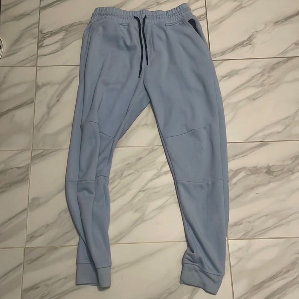 light blue joggers